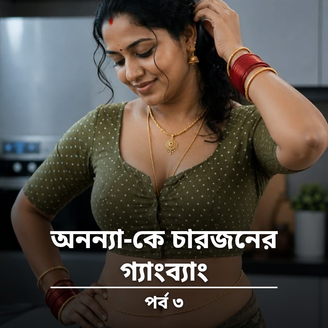 অনন্যা-কে চারজনের গ্যাংব্যাং - পর্ব ৩